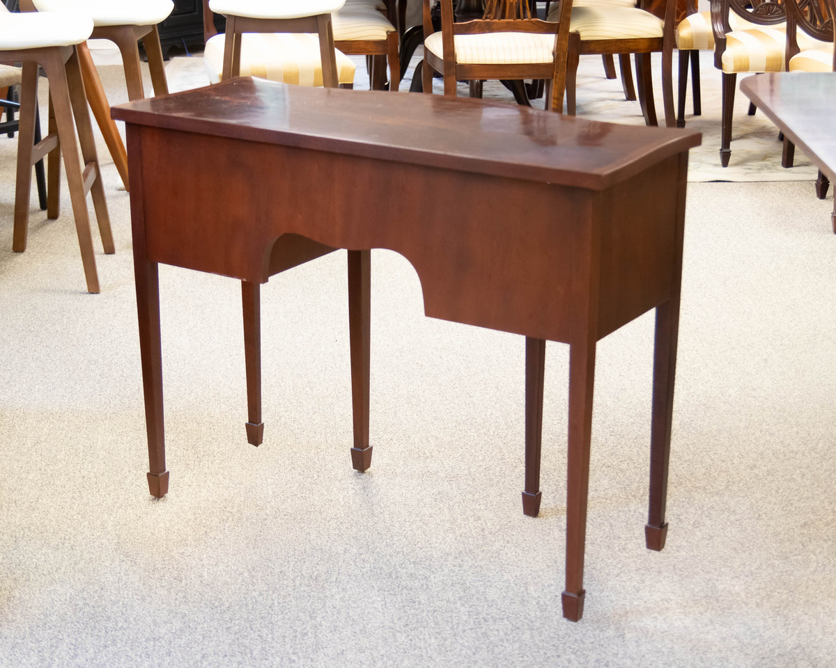 Baker "Historic Charleston" Federal-Style Mahogany Serpentine Console Table