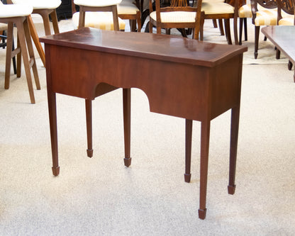 Baker "Historic Charleston" Federal-Style Mahogany Serpentine Console Table