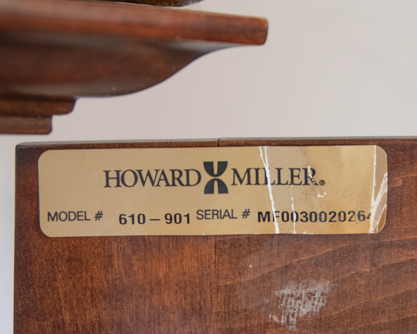 Howard Miller Grandfather Clock In American Cherry