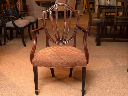 Set of 8 Mahogany Sheild Back Dining Chairs
