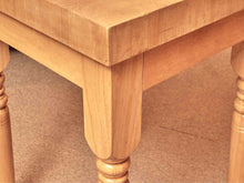 Butcher's Block Island with Maple Turned Legs