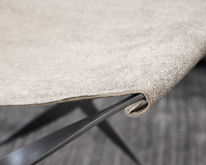 Faux Leather Criss Cross Bench