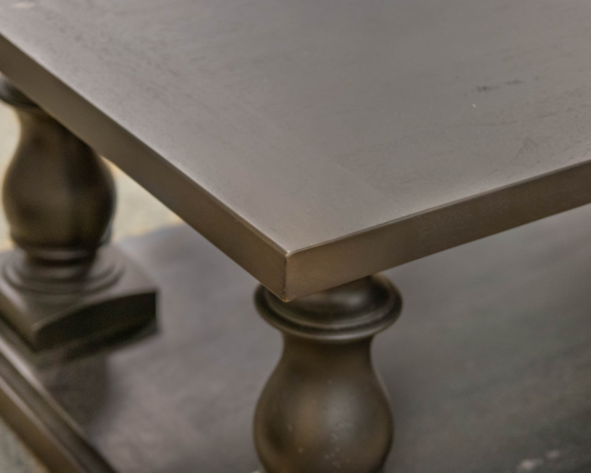 RH Balustrade Cocktail Table in Black Finish