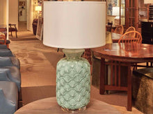 'Cibbe Blue' Poly Table Lamp With Shade