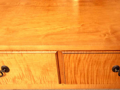 Eldred Wheeler  Tiger Maple 2 Drawer Huntboard Server