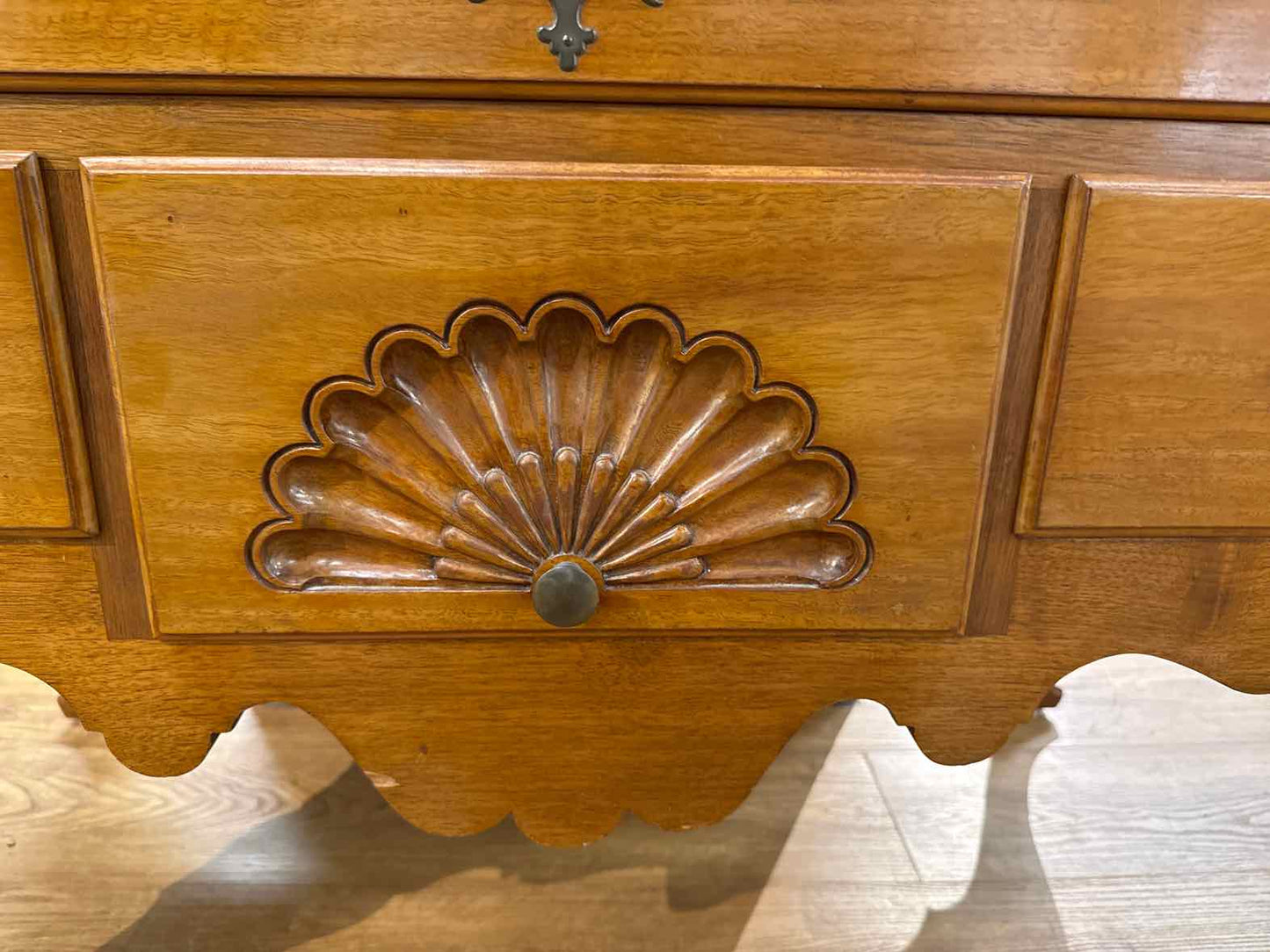 Maple Highboy Chest with 12 Drawers