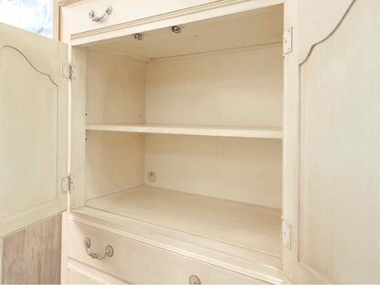 Ethan Allen Swedish Home Cream Finish 2 Door 4 Drawer  Armoire