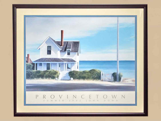 Black Framed Print 'Provincetown 2002 John Dowd' Under Glass