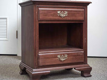 Pair of Link Taylor Solid Cherry Open Nightstands