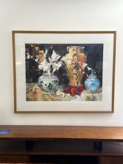 'Classic Vases' Framed Giclee Under Glass