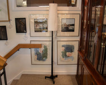 Pottery Barn Fallon Floor Lamp in Wrought Iron with Narrow Shade