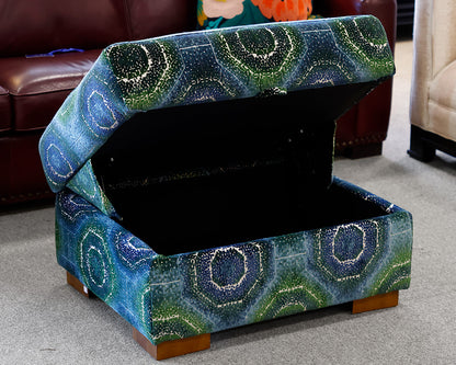 Custom Upholstered Storage Ottoman