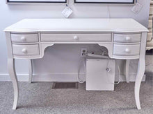 White Five Drawer Desk W/ Chair