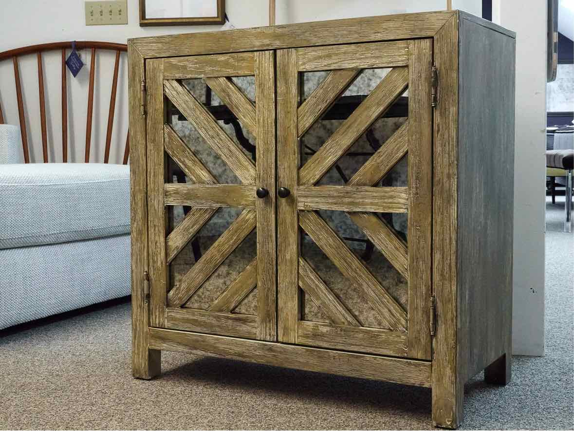 Distressed Two Door Accent Chest