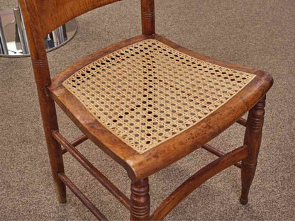 Pair of Caned Seat Side Chairs