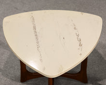 Pair of Adrian Pearsall Vintage Side Tables with Walnut Base and Stone Top