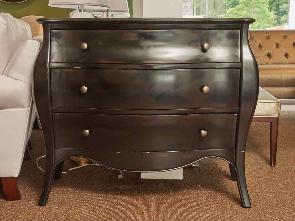 Crate & Barrel Black Bombay Accent Chest