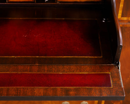Inlaid Regency Style Mahogany Breakfront