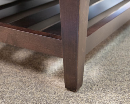 Boston Interiors Square Bonded Leather Ottoman