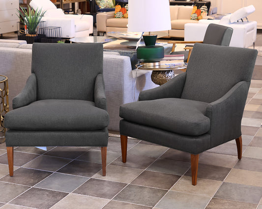 Pair of Hickory Accent Chairs