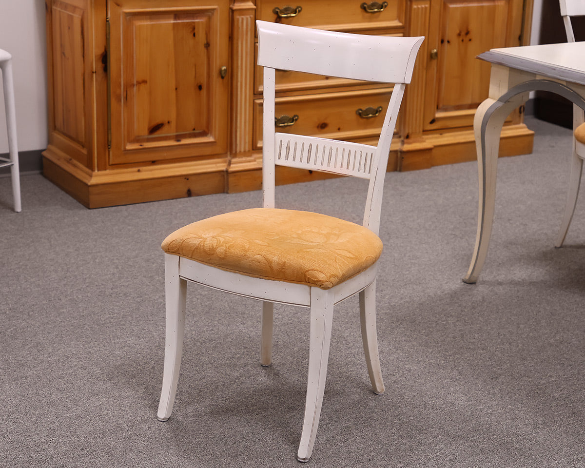Roche Bobois Custom Square Dining Table With Four Dining Chairs