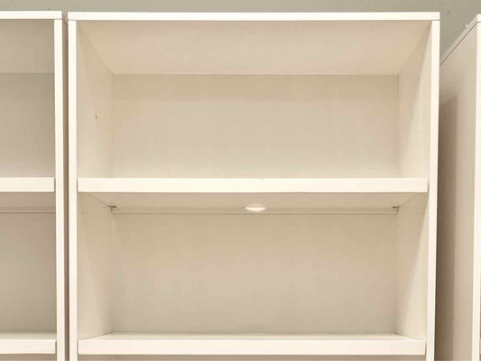 Pottery Barn Ivory Tall Bookcase with Adjustable Shelves