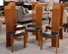 Set of 6 Constantini Pietro Highback Dining Chairs in Cherry