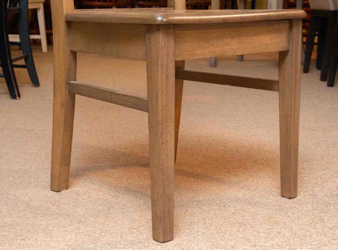 Grey Finish Rectangular Butterfly Leaf  Table & 6 Chair Set