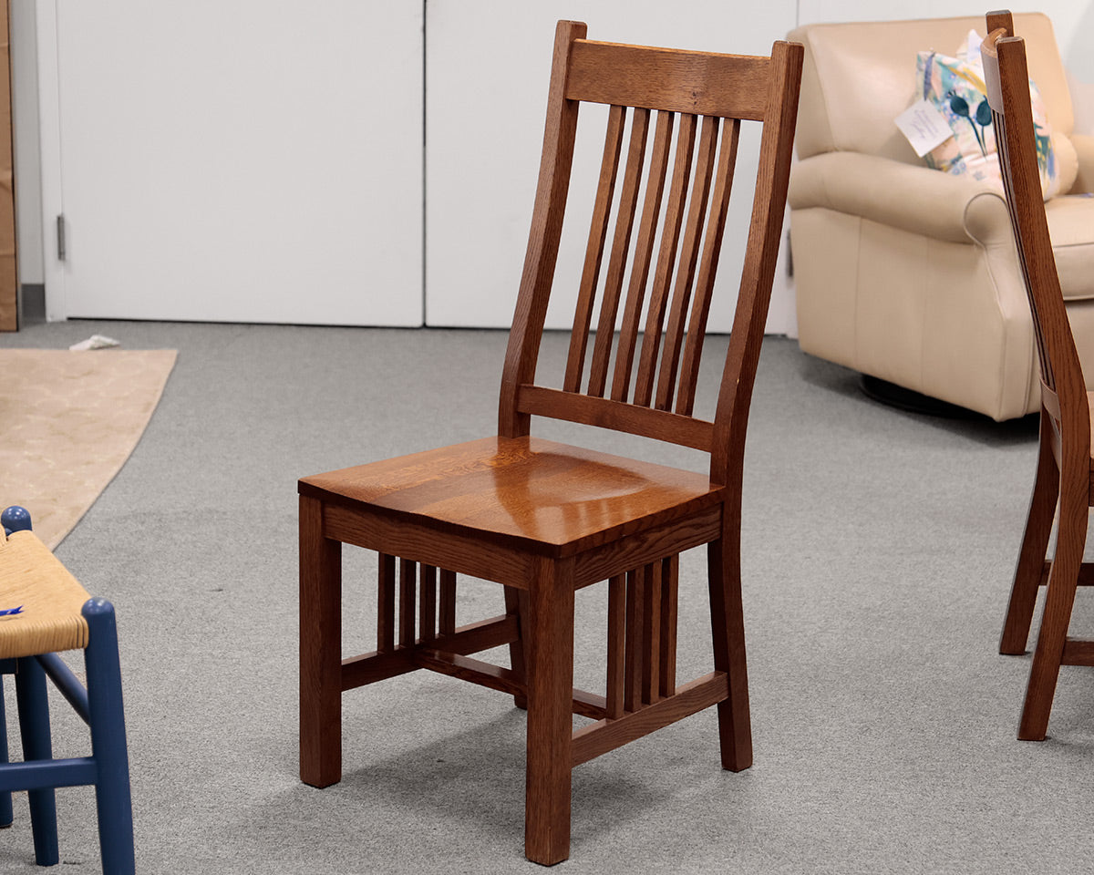 Oak Mission Style Table & 8 Chair Set