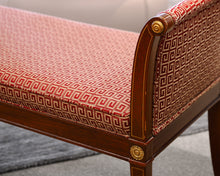 Kindel Neo-classical Mahogany Bench