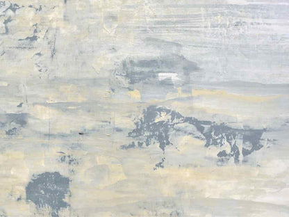 Blue and Grey Abstract Canvas Print