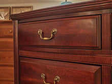Cherry Double Bow Front Chest in Cinnamon Finish