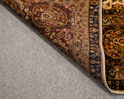 Persian Rug in Red, Cream Beige and Navy Blue 10' x 8'