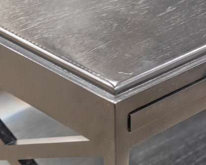 Low Display Console with Pullout Shelves in Black