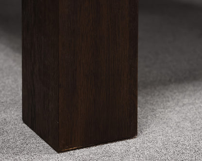 RH Machinto 78" Square Dining Table in Brown Drifted Oak Finish