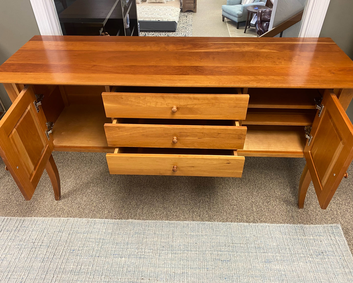 A. Sibau Shaker Server in Solid Cherry