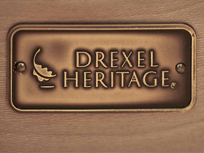 Drexel Inlaid Burlwood Five Drawer Petite Chest