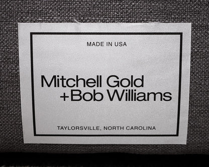 Mitchell Gold + Bob Williams Gray Upholstered and Tufted Queen Bed