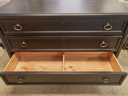 Universal Black Finish Three Drawer Dresser