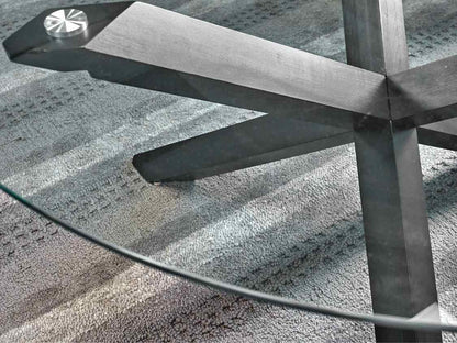Round Glass Contemporary Dining Table