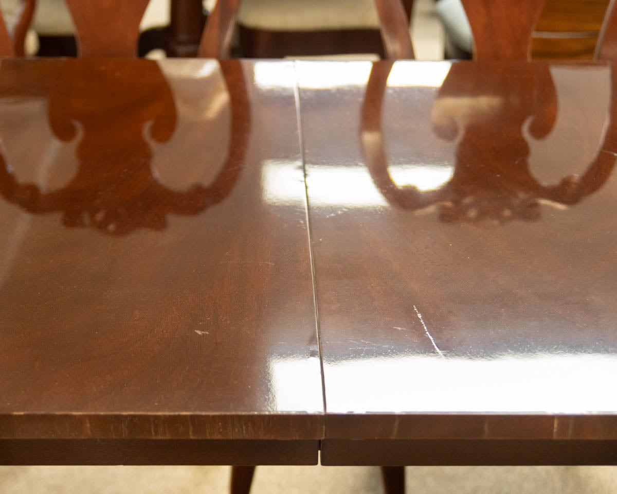 Kindel Mahogany Dining Table & Set of Six Chairs