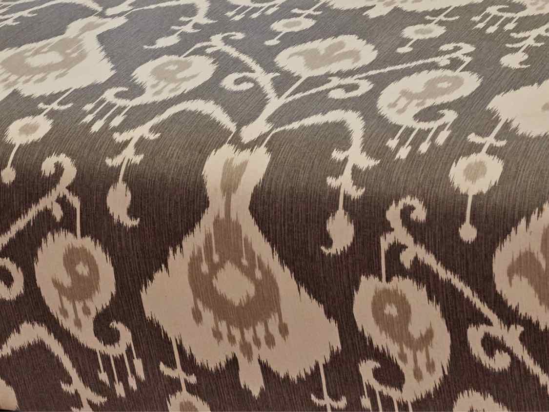 Boston Interiors Ikat Pattern Upholstered Ottoman42