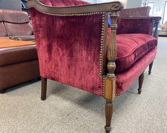 Sheraton Style Mahogany Framed Sette