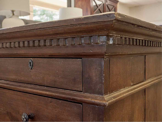 RH  Saint James White Oak  Executive Desk in Antique Coffee w/ Ball Feet