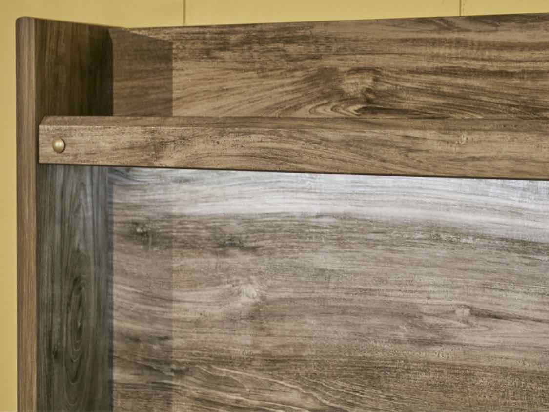 Ashley Furniture  Driftwood Finish Touch Reading Light Twin Bed