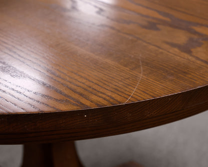 Dark Oak pedestal Dining Tables