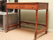 Blond Mahogany 2 Drawer Writing Desk
