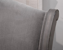 RH Gray Scalloped Queen Bed