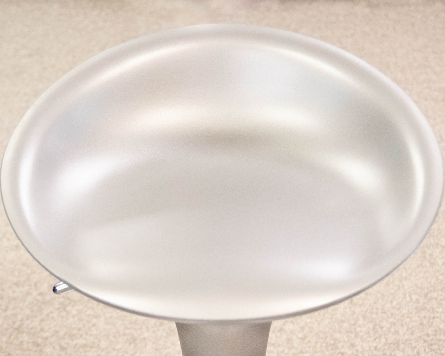 Bombo Counter Stool With A Sleek Metallic Finish & Tapered Base
