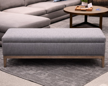Restoration Hardware Upholstered Storage  Bench